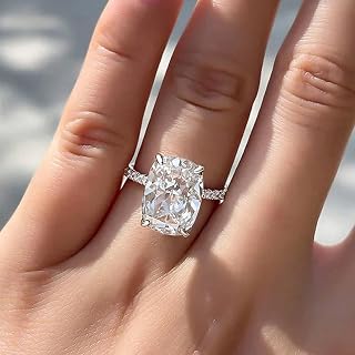 Luxury Blue Cubic Zirconia Rings for Women Graceful Temperament Luxury Wedding Accessories