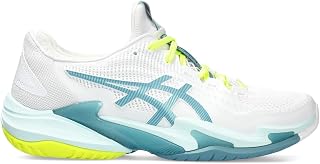Asics Gel-Dedicate 8 Men's Tennis Shoes, White/Shock Orange, 44.5 EU
