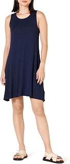 Amazon Essentials Women's Dress, Sleeveless, A-Line Silhouette, Large Size
