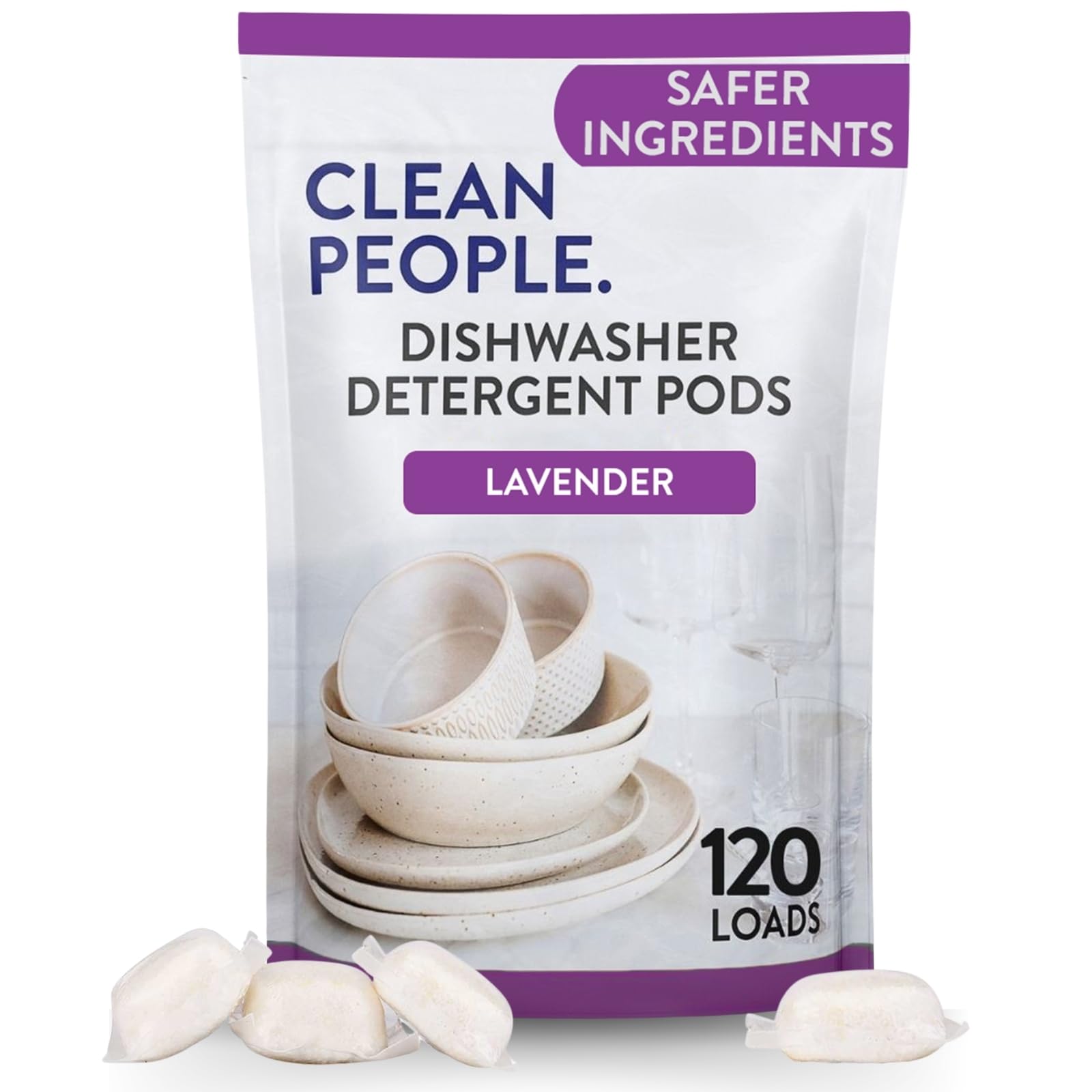 The Clean People Dishwasher Detergent Pods | Cuts Grease and Rinses Sparkling Cl