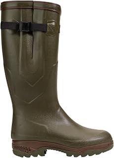 Aigle PARCOURS 2 ISO – Men's insulated anti-fatigue boots, cold protection | Premium rubber, adjustable buckle | Ultra-grip, non-slip triple-density sole | 100% waterproof | Made in France