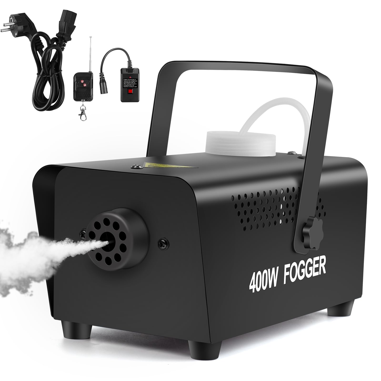 Littleboyny 400W Fog Machine, Smoke Machine,Mini Fog Smoke Machine with 2 Wired 