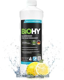 BiOHY Glass Cleaner Window Cleaning Robot Window Vacuum Cleaner Concentrate | Cleaning solution for window robots and windows, streak-free and streak-free - suitable for Ecovacs Winbot, Kärcher