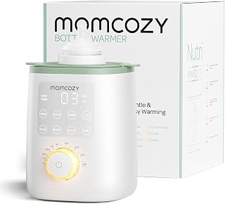 Momcozy Baby Bottle Warmer for Breast Milk, Formula & Baby Food, Fast Heat | Fullest Nutrients Preserved, Night Light for Nighttime Breastfeeding, One-Touch Easy Use, Newborn Essentials Gift for Mom