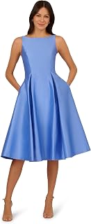 Adrianna Papell Women's Sleeveless Mid-Length Party Dress V Back