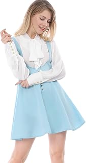 Allegra K Women's Suspender Dress
