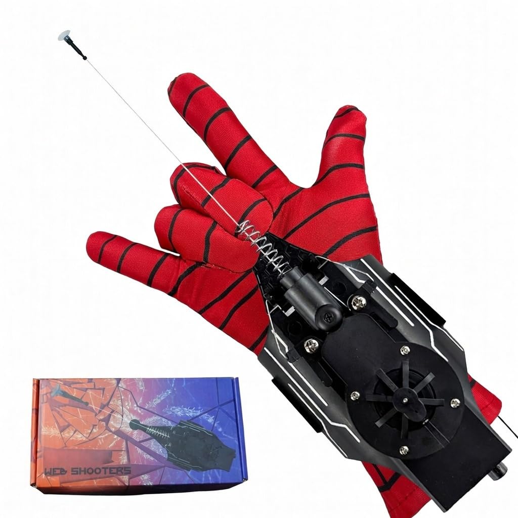 HNCSFW Spider Silk Launcher for Kids,Web Shooters- USB Type c Charging, Launch D