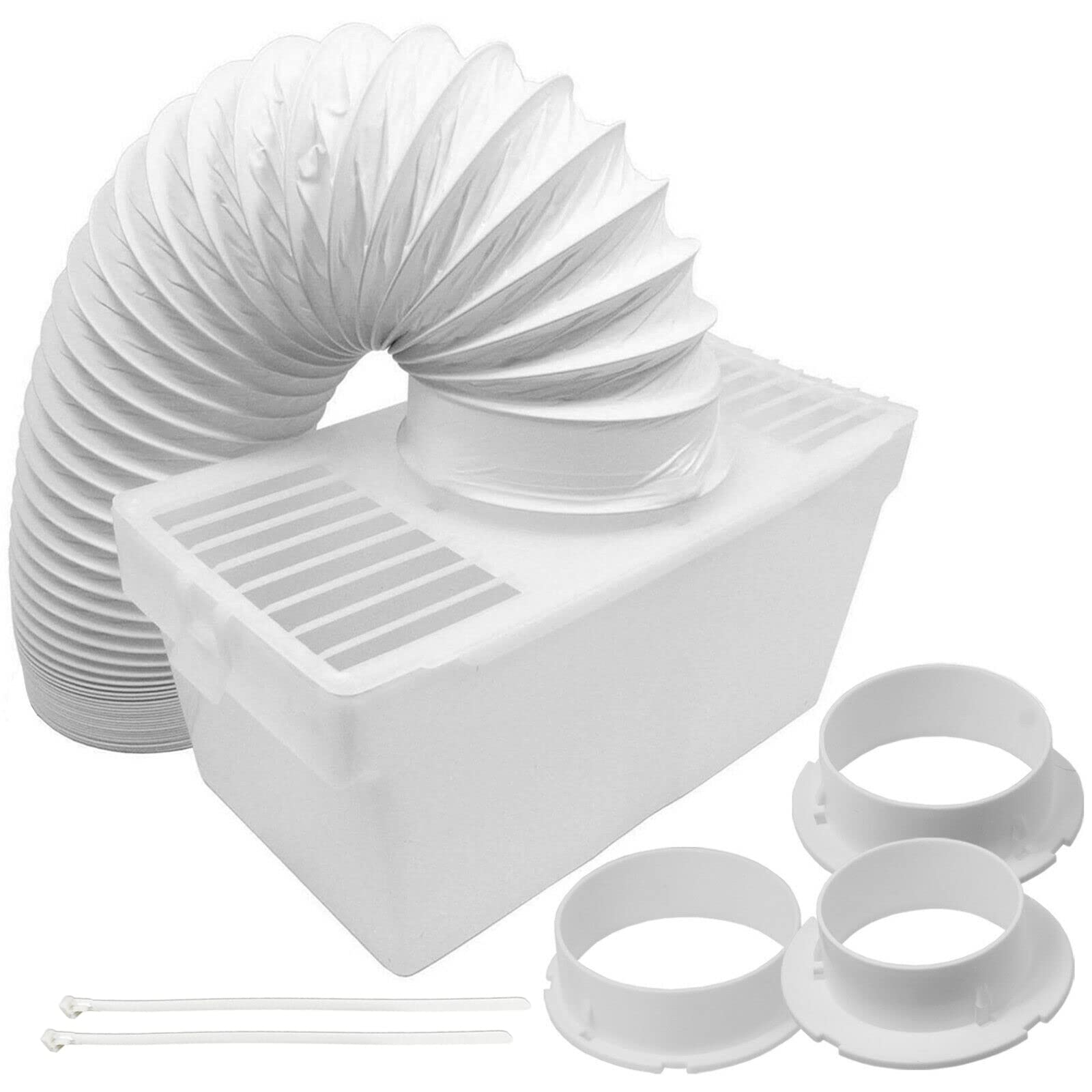 Spares2go Universal Condenser Vent Box & Hose Kit for Vented Tumble Dryers | 1.2