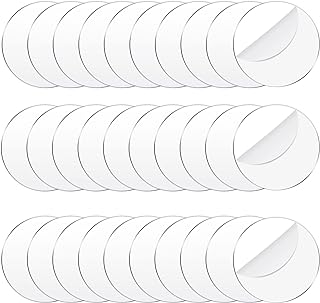 Jetec 30 Pcs 3 Inch Acrylic Circle Disc Clear Round Blanks for Crafts | Transparent Acrylic Disc Sheets for Christmas Ornaments, DIY Projects, Coasters, Craft Bases, Smooth Edges, Reusable Blanks