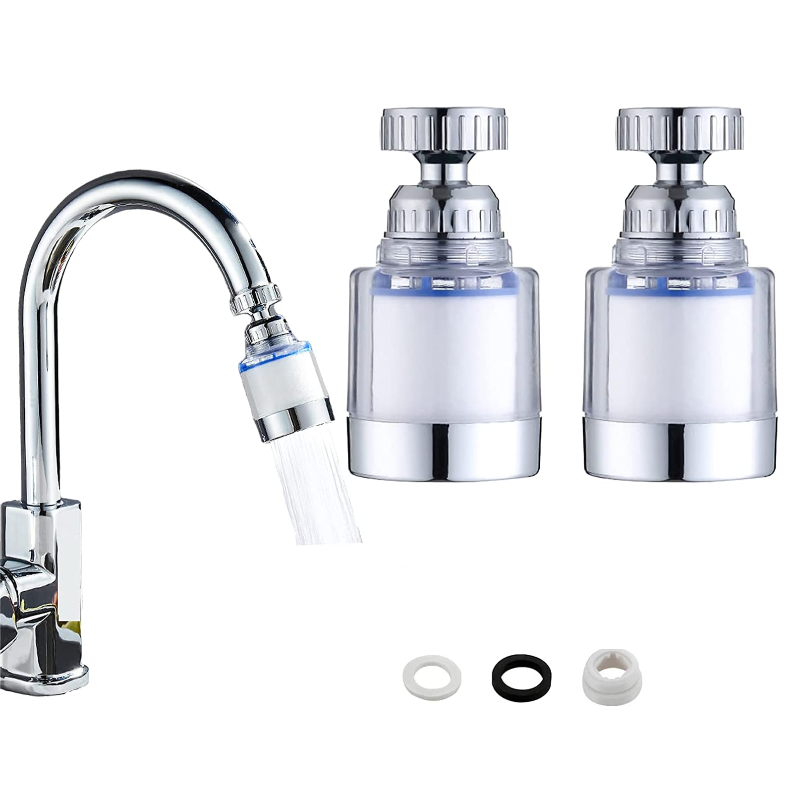 2 Pack Water Faucet Filters,Tap Water Filter for UK Taps Hard Water,Faucet Water