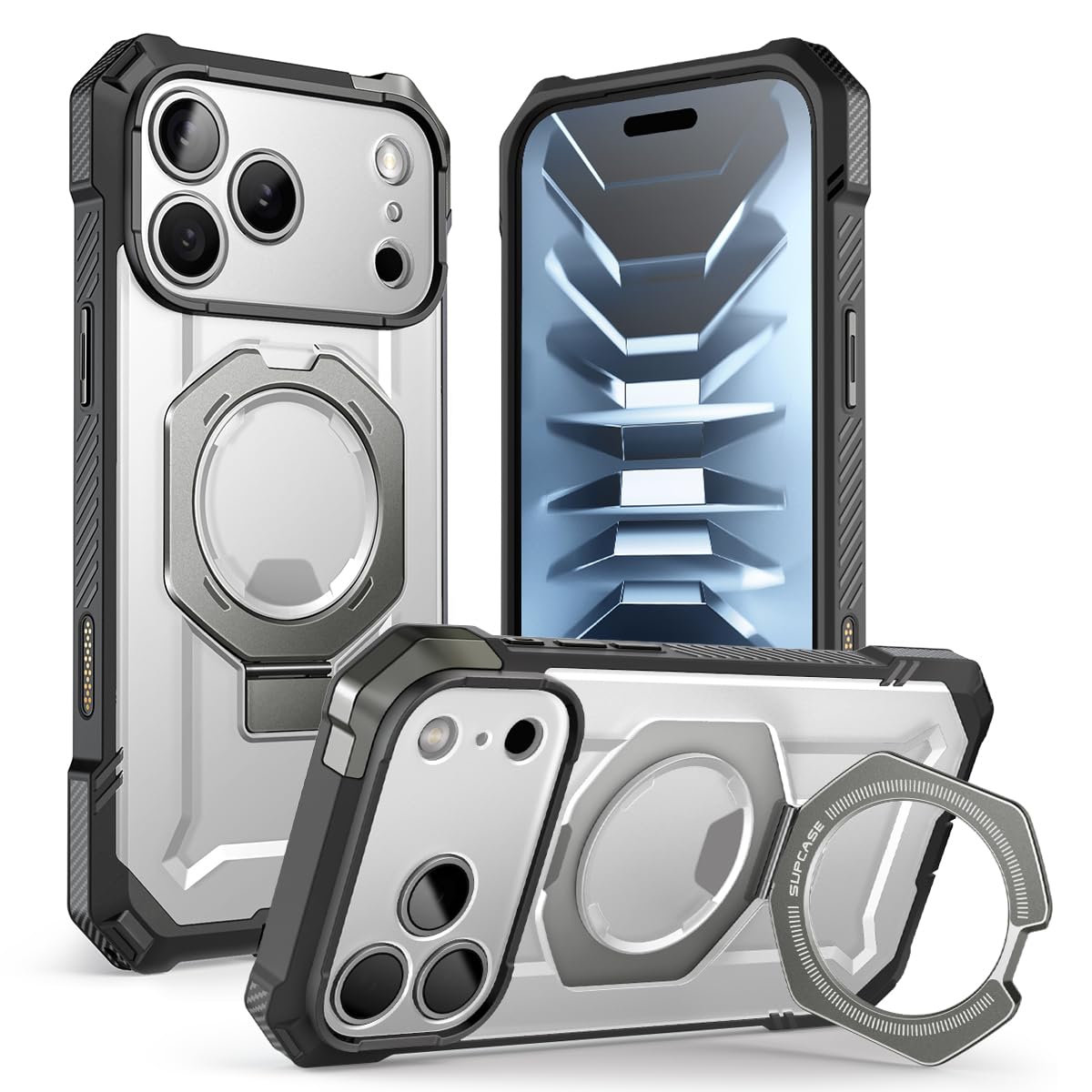 SUPCASE for iPhone 18 Pro Max Case/ 17 Pro Max Case with Stand, Gray