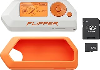 Flipper Zero Essentials Kit - Flipper Zero | Silicone Case | 32 GB MicroSD Card | Portable Multifunction Device for Technology Enthusiasts