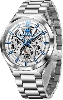 OLEVS Orologio automatico da uomo, movimento meccanico, orologio