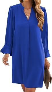 Wkior Women's Summer Dress with Halter Neck and Pocket