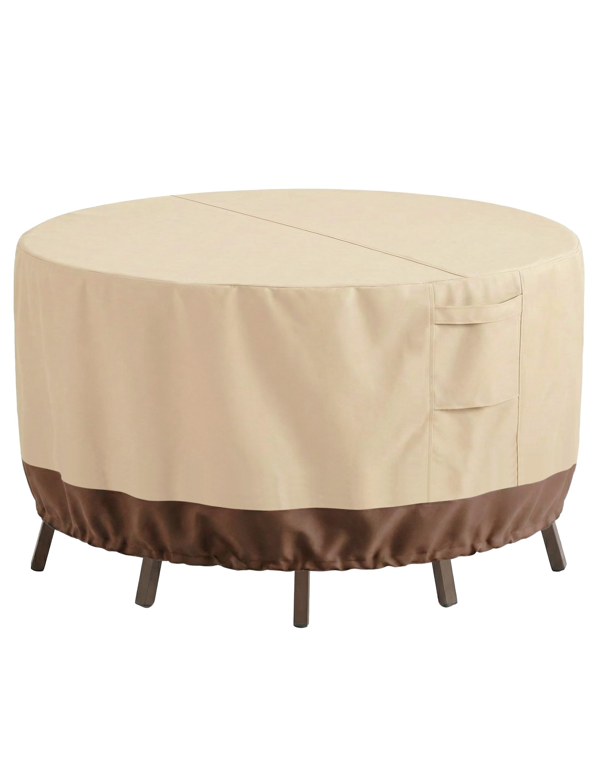 Vailge Patio Outdoor Furniture Covers Waterproof, Round Outdoor Table Cover | He