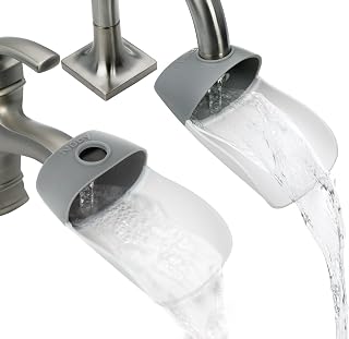 Nuby 2-in-1 Faucet Extender, Bathtime Baby Essentials, 2 Pack | Easy-to-Use Sink Faucet Extender for Washing Hands and Brushing Teeth, Encourages Development &amp; Independence