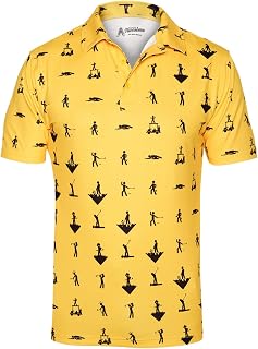 Royal & Awesome Golf Shirts for Men, Golf Polos for Men, Crazy and Funny Shirts for Men's, Bright, Colorful Design