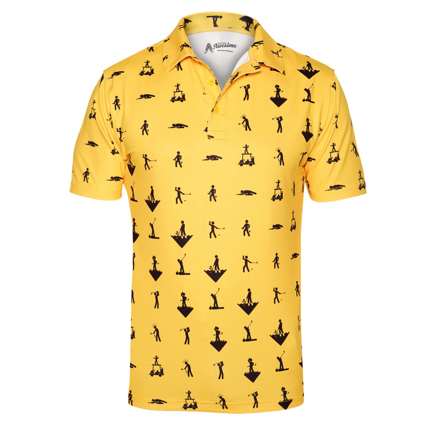 Royal & Awesome Golf Shirts for Men, Golf Polos for Men, Crazy and Funny Shirts 