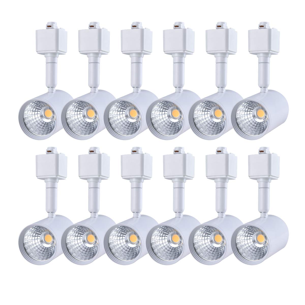 mirrea 12 Pack LED Track Lighting Heads Compatible with Single Circuit H Type Ra