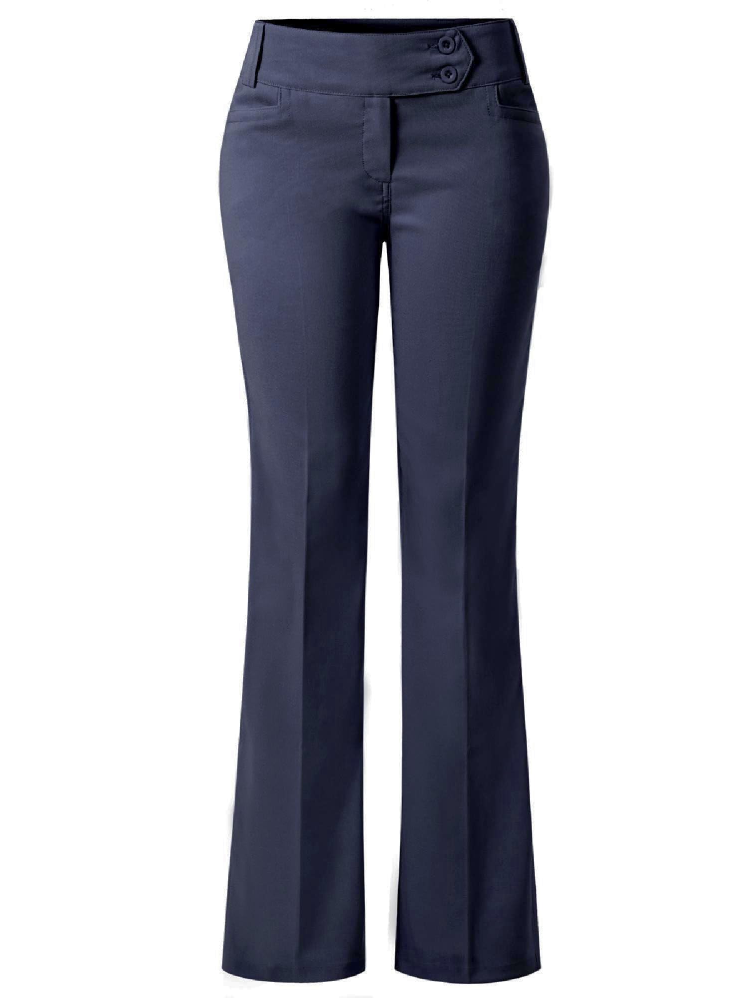 Design by Olivia Women's Dress Pants Bootcut Work Slacks Stretch Office