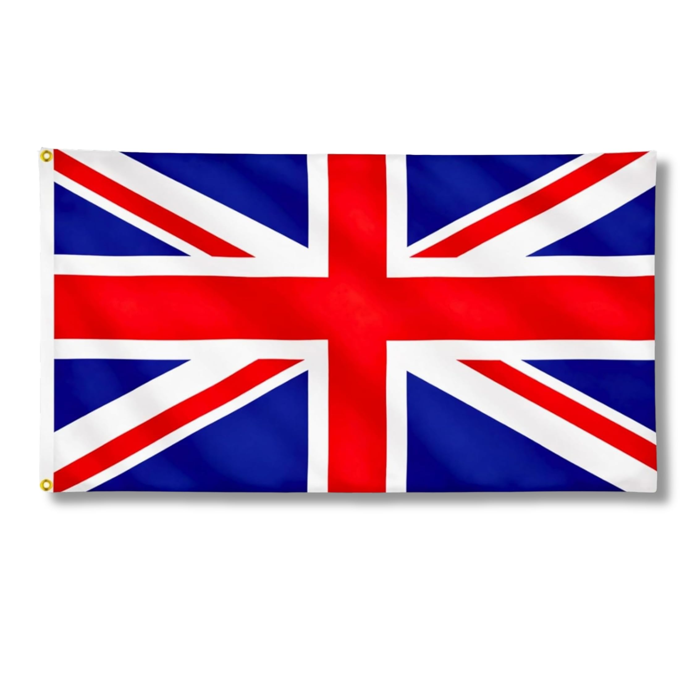 Union Jack Flag 5ft x 3ft with Brass Eyelets – Large Polyester Britain Flag Bann