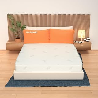 MiaSuite Dimora H20 Memory Mattress 160 x 195 cm, 20 cm High, Orthopaedic and Non-deformable, Silver Coating Antibacterial, Hypoallergenic, Anti-Mite, Breathable, Self-Shaping – Made in Italy