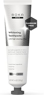 Boka Toothpaste - Nano Hydroxyapatite Toothpaste, Fluoride Free Toothpaste | Appropriate for Sensitive Teeth - Adult Oral Care - Clinically Tested Ingredients - Whitening - 4 Oz, 1PK