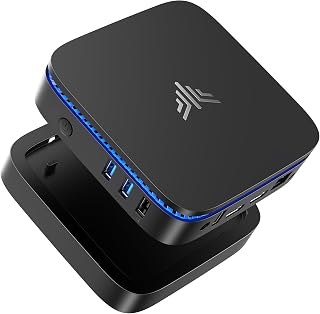 NiPoGi Mini PC Windows-11 Pro, Mini PC Intel N5030 (Beats N5000/N4020, Up to 3.1GHz), 12GB RAM 256GB M.2 SSD Mini Computer, Mini Desktop PC Support 2.5" SSD,WiFi,BT,RJ45 LAN,Double 4K Display