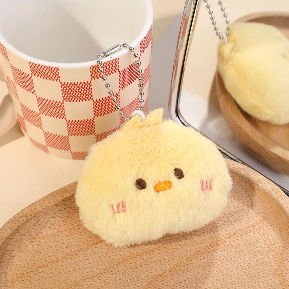 Cute Cartoon Animal Theme Plush Keychain Keychain Backpack Car Keychain Hanging 