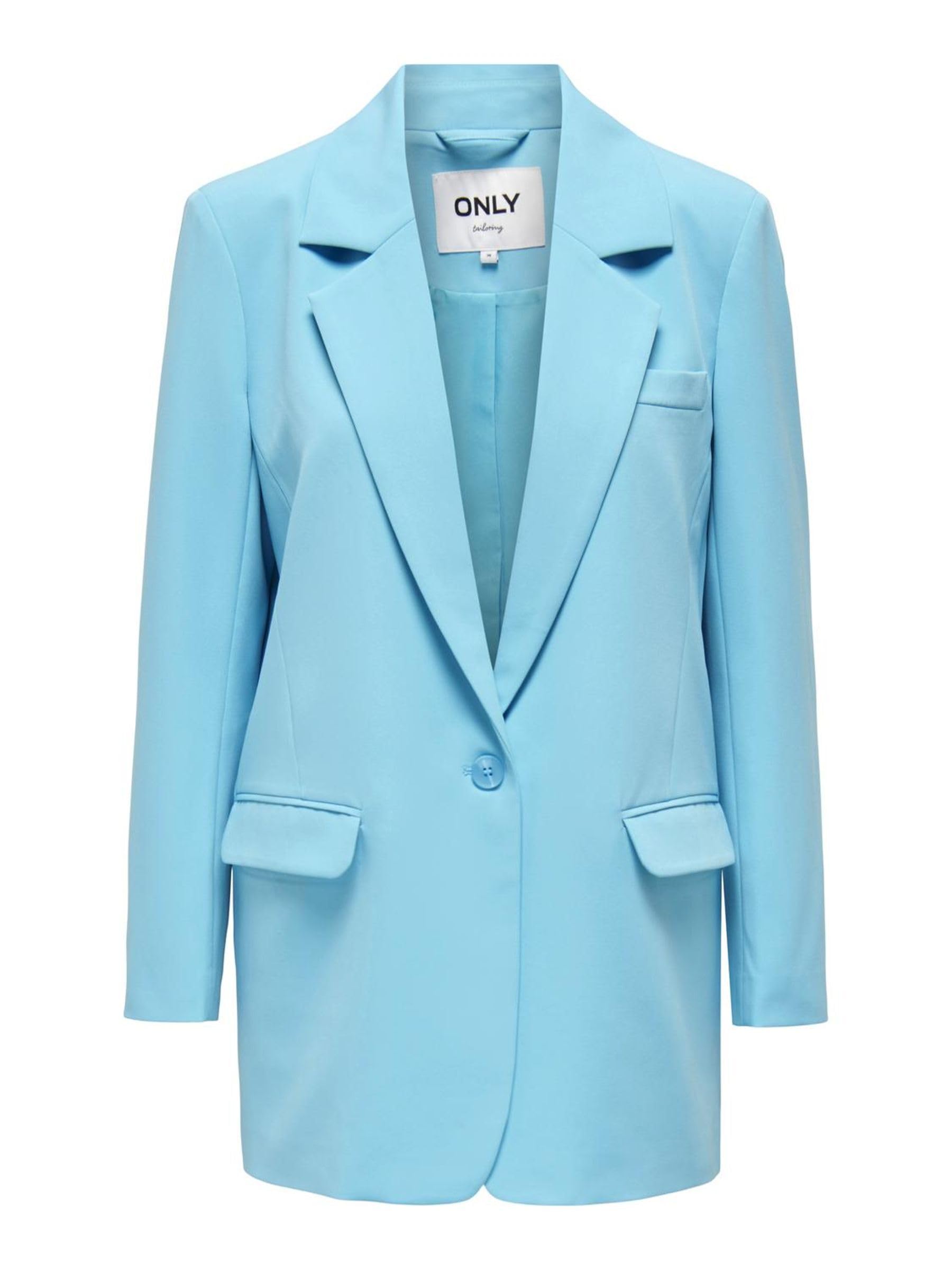 Only Onllana-Berry L/S Ovs Blazer TLR Noos Suit Jacket, Cyan Blue, 34 for Women,