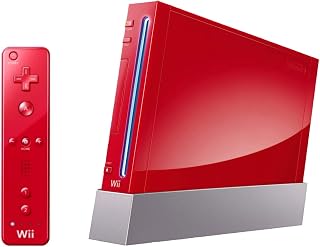 Nintendo Wii Console (Red) (Renewed)