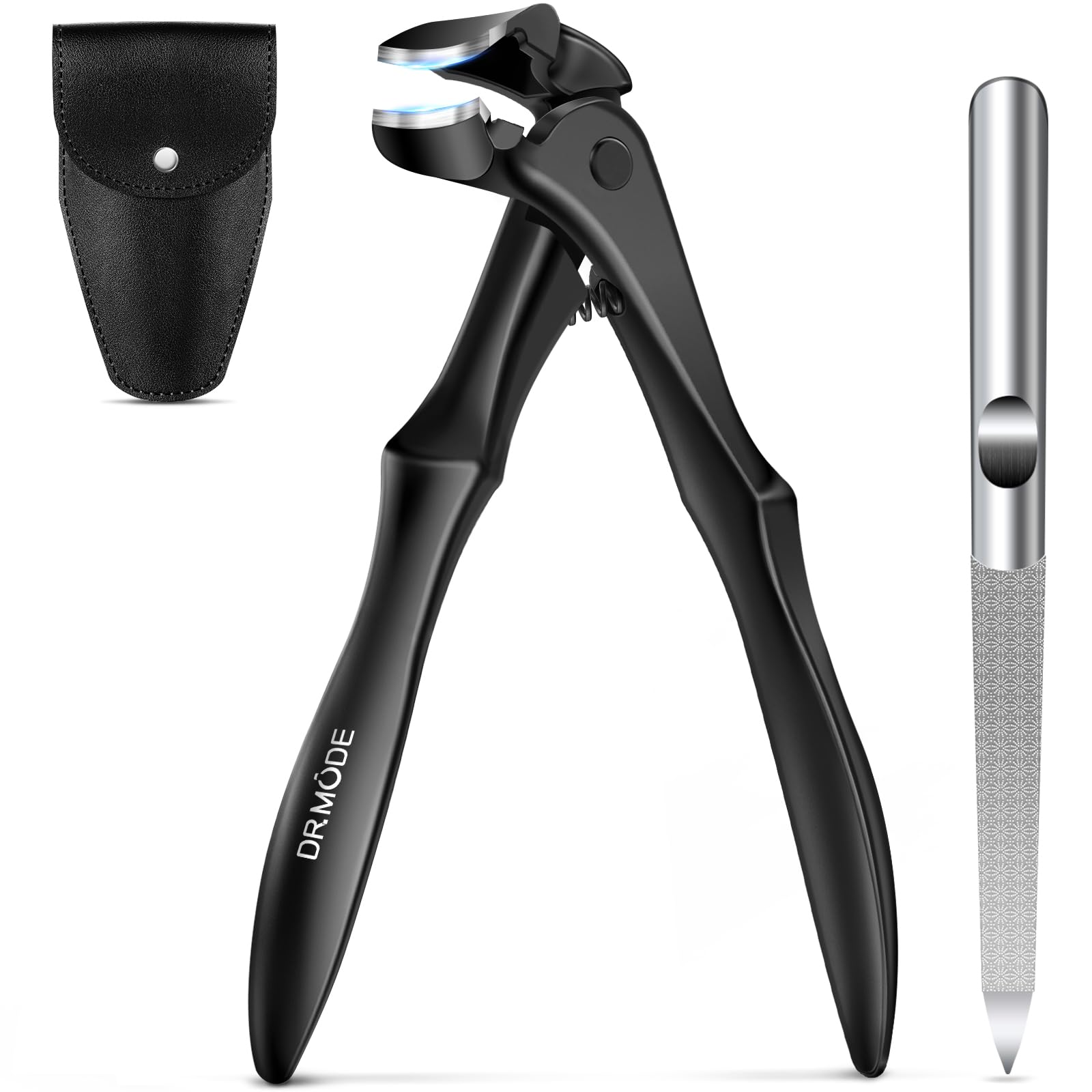 DRMODE Toe Nail Clippers for Thick Nails Angled Head
