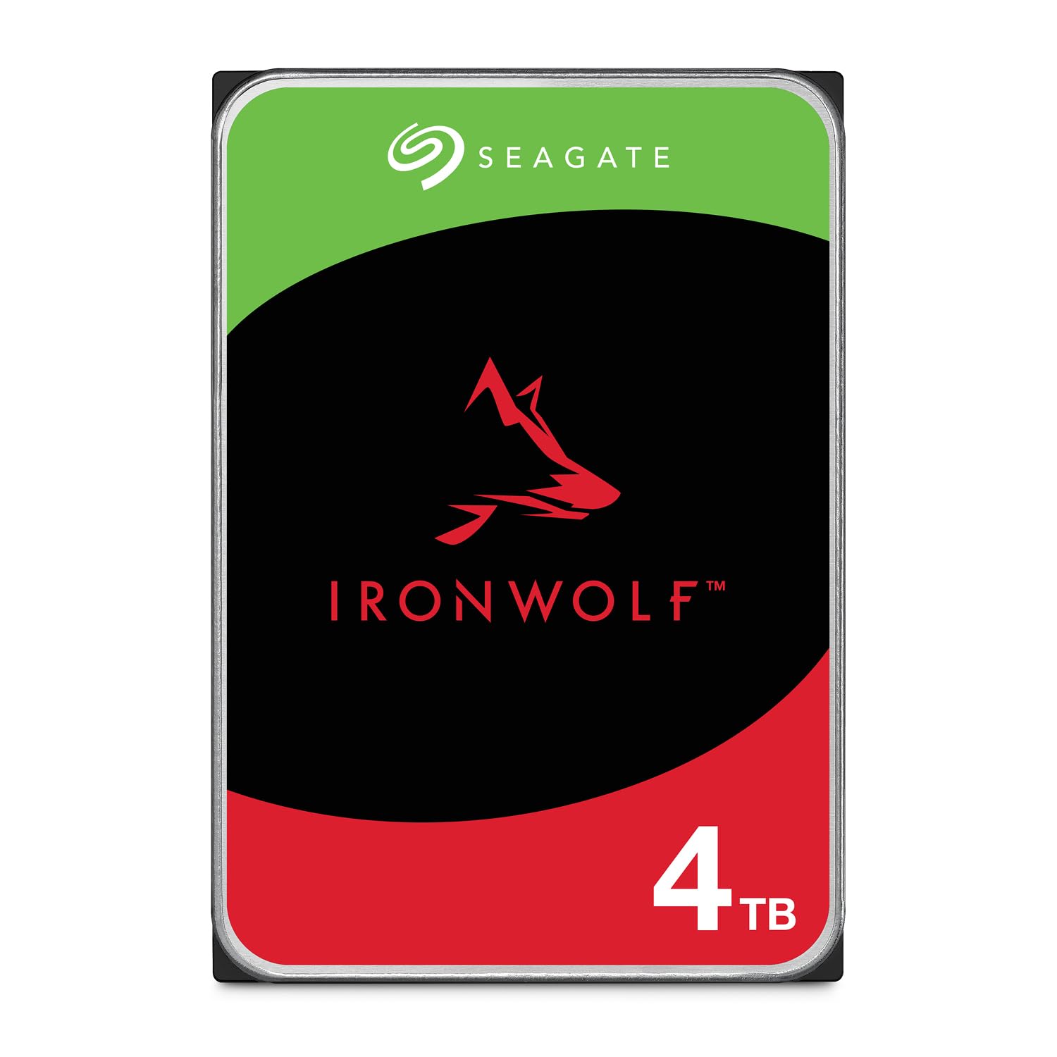 Seagate 4TB IronWolf Internal NAS Hard Drive | SATA 6 Gb/s (ST4000VNZ06) | 5400 