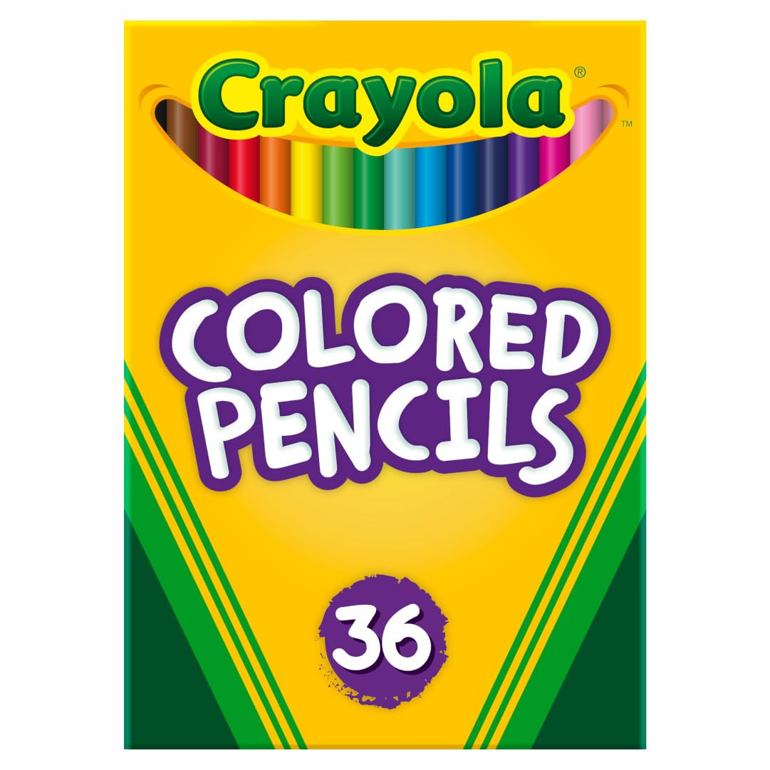 Crayola Colored Pencils (36ct), Teacher School Supplies for Kids & Adults, Presc