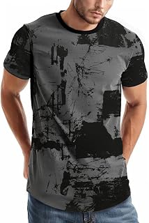 Velinsak Mens T-Shirts Graphic Short Sleeve T Shirts Hip Hop Casual Cool Cotton Tshirt Fashion Novelty Tees Hipster Tops