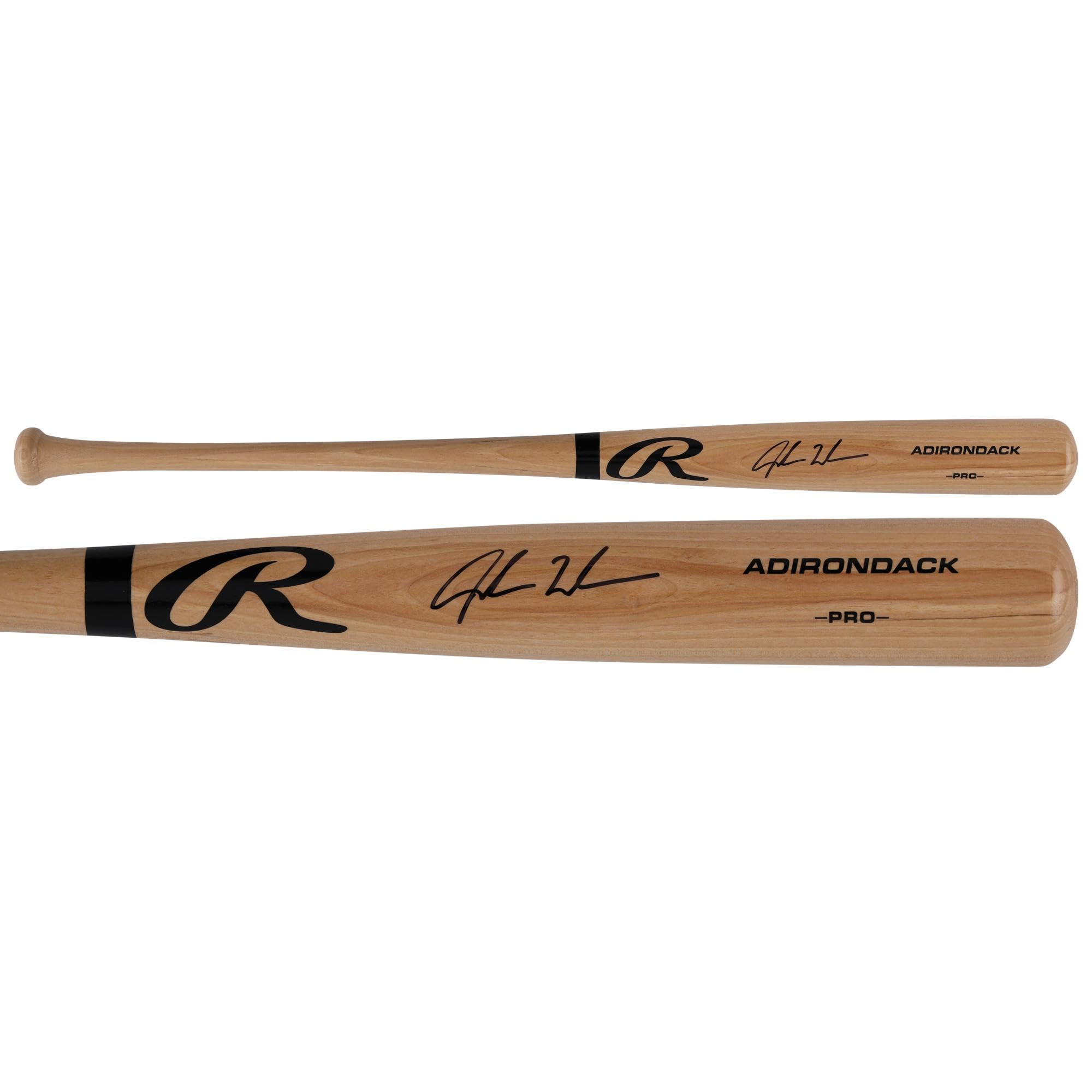 Jordan Walker St. Louis Cardinals Autographed Blonde Rawlings Pro Bat - Autograp