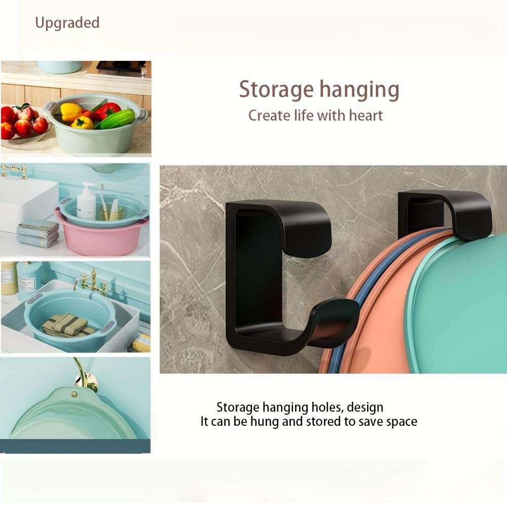 Industrial Style Plastic Wall Mounted Basin Hooks - Easy to Install - Bathroom S