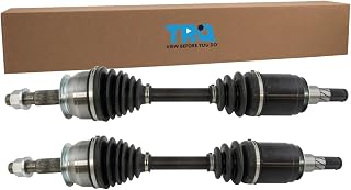TRQ Front 2 Piece CV Axle Shaft Assembly Set | For 05-19 Nissan Frontier 05-12 Pathfinder V6 4.0L 05-15 Xterra 09-12 Suzuki Equator Driver & Passenger Side