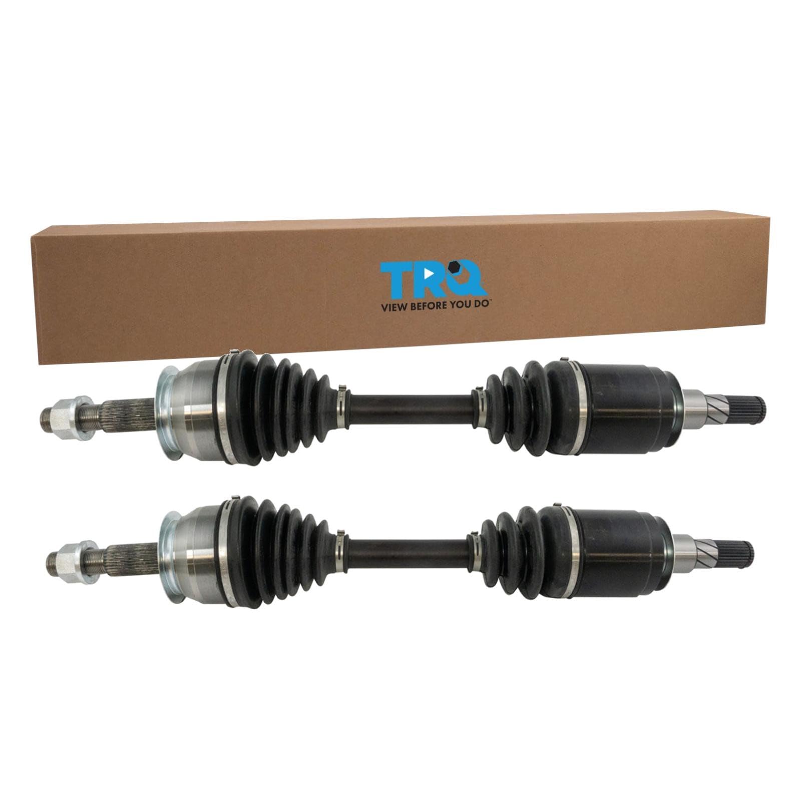 TRQ Front 2 Piece CV Axle Shaft Assembly Set | For 05-19 Nissan Frontier 05-12 P