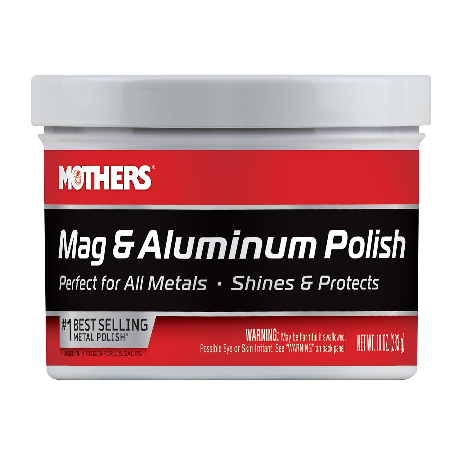 Mothers Mag &amp; Aluminum Polish, 10 oz. (05101) | Brilliant Shine, All Uncoate