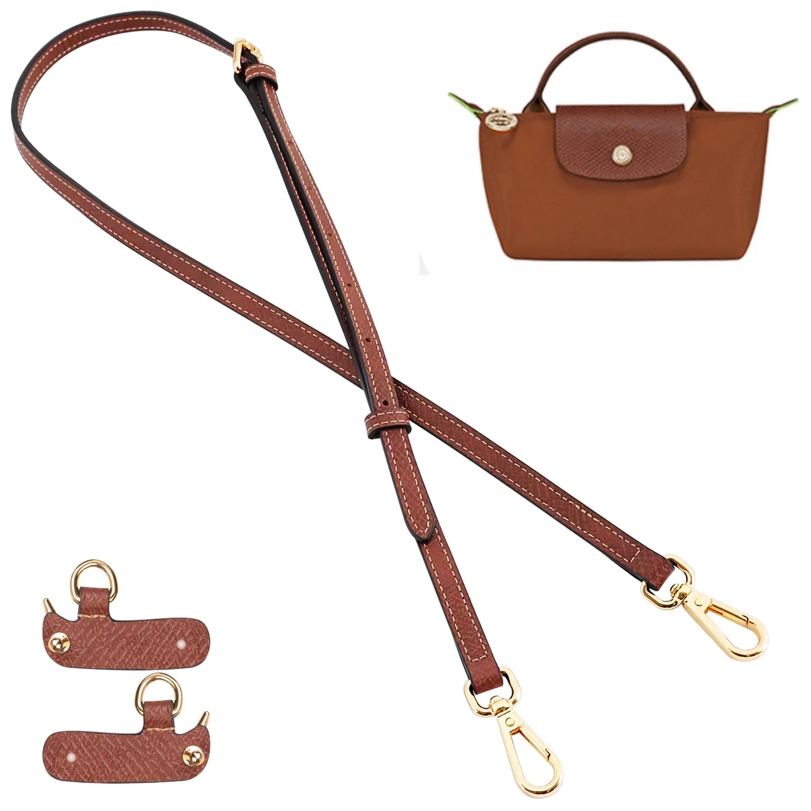 Jiesinlov Leather Bag Shoulder Strap Replacement Crossbody Adjustable Conversion