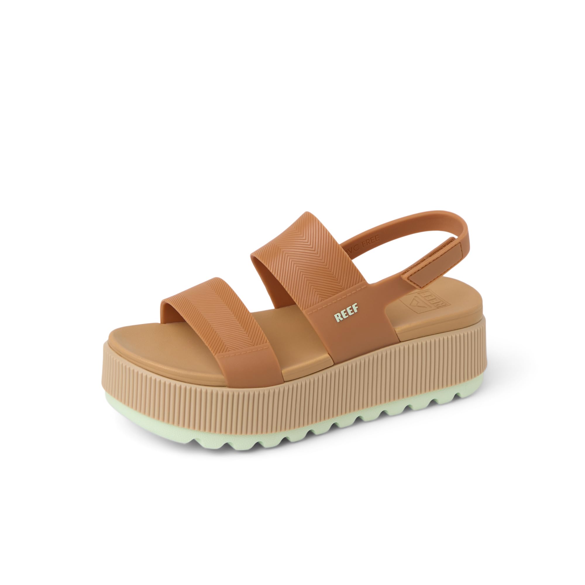 Reef Water Vista Womens Water Vista Platform Sandal Adjustable Strap Sandal Blac