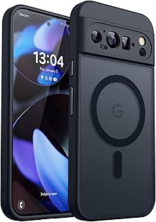 CANSHN Magnetic Google Pixel 9 Pro Case, 6.3 Inch, Black