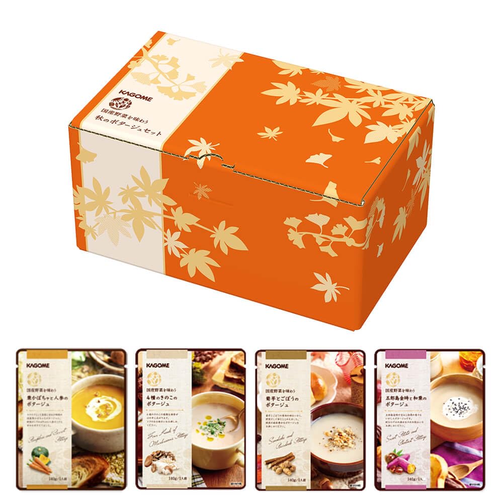 Kagome Health Direct Delivery Domestic Vegetable Autumn Pottage Set 16 Bags (4 T