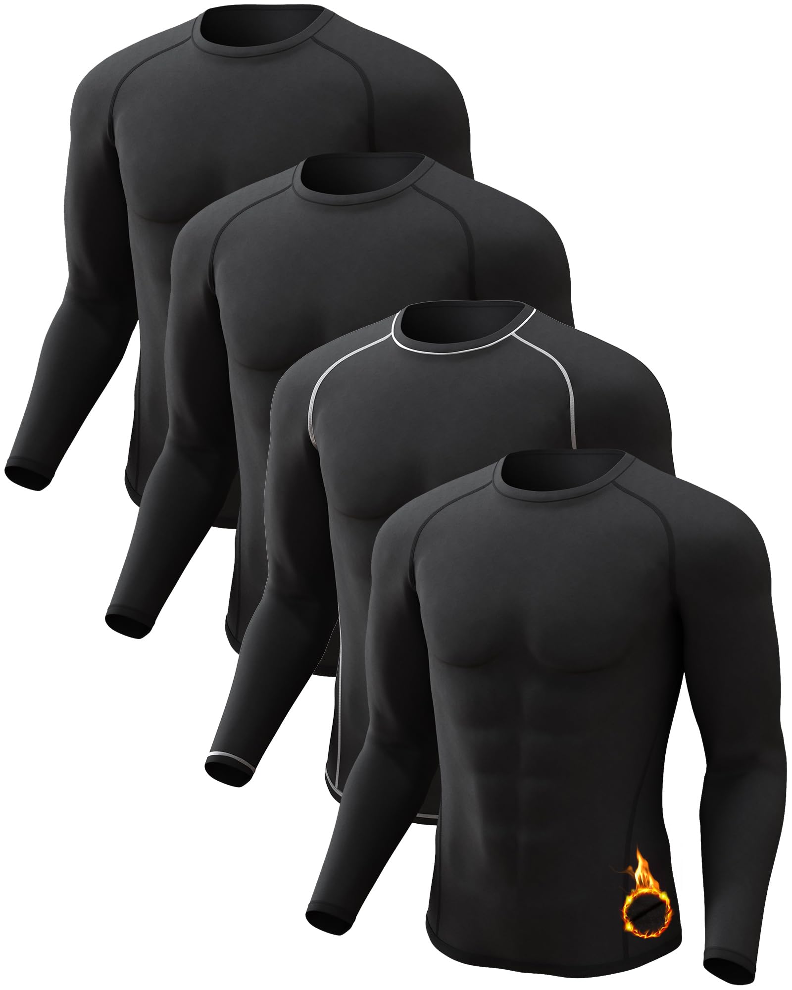 CL convallaria Mens Thermal Shirts Long Sleeve Cold Weather Base Layer Tops