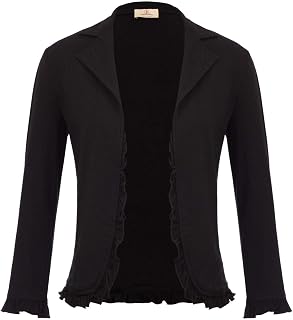 GRACE KARIN Women 3/4 Sleeve Cropped Blazer Jacket