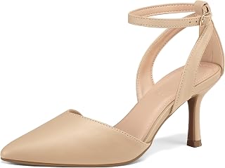 mysoft Women's Closed Toe Kitten Heels Comfortable Dress Pumps Shoes