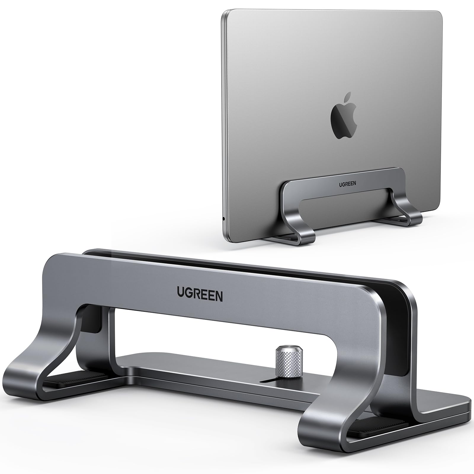 UGREEN Vertical Laptop Stand for Desk Adjustable Laptop Holder Dock | Aluminum D