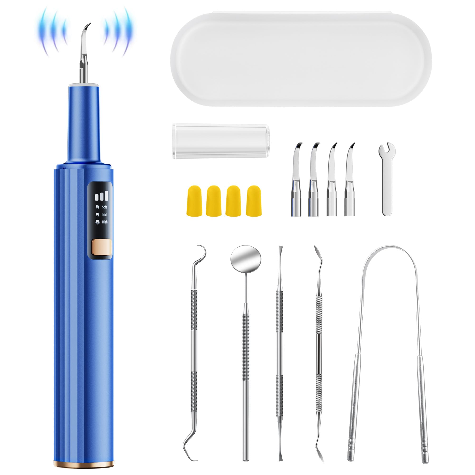 Plaque Remover for Teeth - 42kHz Ultrasonic Tartar Remover with Smart Gum Safety