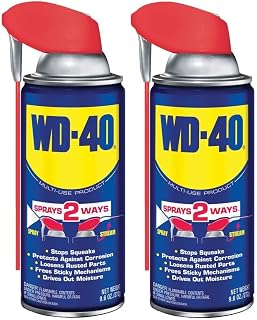 WD-40 Classic Product, Multi-Use Product with Smart Straw Sprays 2 Ways, 9.6 OZ [2-Pack]